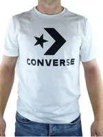 Converse Star Chevron Tee White T-Shirt Herren 10018568 weiss , Bekleidungsgröße:M