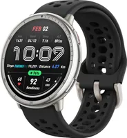 AMAZFIT SMARTWATCH ACTIVE 2 ROUND 1.32', 5ATM, Sensor, schwarzes Sport-Silikon