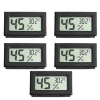 5 stuecke Mini Digital LCD Temperatur und Luftfeuchtigkeit Meter Pet Reptile Wireless Thermometer Hygrometer