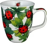 Tassen-Set - Marienkäfer, 4 Stück, 400 ml, Porzellan Kaffeebecher