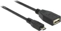 DELOCK USB Kabel A -> Micro-B OTG Bu/St 0.50m sw