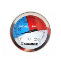 BBQ Grill Thermometer Edelstahl Analog Smoker Gasgrill Räucherofen Einbau Deckel bis 250°C