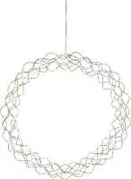 Star Trading 690-97 LED-Dekoleuchte "Curly"ca. 45x45 cm, 50 warmwhite LED, Material: Metall, chromfarben,transparentes Kabel,mit Trafo, Vierfarb-Karton