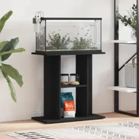 Cloris Designermöbel Aquariumständer Schwarz 60x30x60 cm Holzwerkstoff 2024 Neu