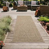 In- und Outdoor Teppich für Küche, Esszimmer oder Terrasse Größe - 60 x 180 cm