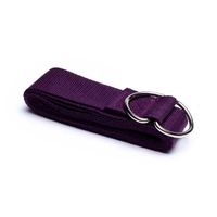 Yogagurt D-Ring Schnalle violett Baumwolle -- 183x4 cm
