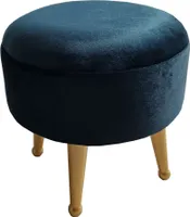 Čalouněná stolička 'Laholm' Ø 40 cm Modrá