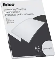 ibico Basics Laminierfolientasche DIN A4 glänzend 250 mic 100 Stück