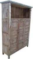 WANDERLUST DECO Braunes Holzregal 137x40x186h cm