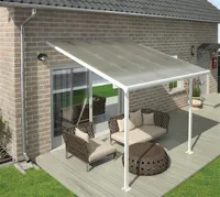 Palram Feria Terrassenüberdachung 3 x 3 m weiß /klar