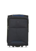 OCHNIK Nylon Koffer WALNY-0033 Softcase, Trolley Reisetasche, Material: Nylon (Farbe: Schwarz, Größe: M - 64×41,5×28,5 cm)