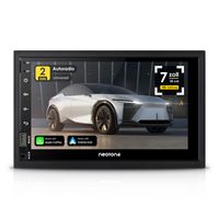 NEOTONE NDX-360A | 2DIN Autoradio | Android 10.0 Q | Navigation mit Lifetime-Update + Europakarten 2021 | Carplay | Android Auto | DAB+ Unterstützung | 7 Zoll | USB l SDHC | Full HD |
