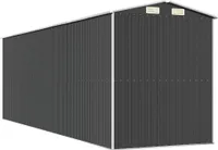vidaXL Geräteschuppen Anthrazit 192x606x223 cm Verzinkter Stahl