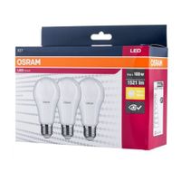 Zestaw z 3x żarówką LED A60 E27 13W =100W 2700K ciepła WW 1521lm Osram