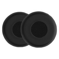 kwmobile 2x Ohr Polster kompatibel mit Jabra Evolve 75 - Ohrpolster Kopfhörer - Kunstleder Polster für Over Ear Headphones
