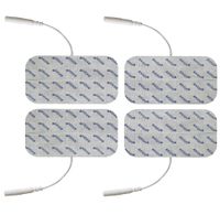 axion Elektrodenpads passend zu Prorelax, Promed, axion - 10x5cm, 2mm Steckanschluss, 4 St.,selbstklebende TENS EMS Elektroden für TENS EMS Geräte