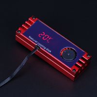 SSD Kühler schnelles Abkühlen mit niedrigem Geräusch Digitale M.2 Festkörper -Festplatten -Thermalpad für Desktop-Rot