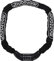MONZANA® Fahrradschloss 90cm Zahlencode 6mm Stahlkettenglieder 5-stelliges Motorrad Fahrrad Zahlenschloss Kettenschloss