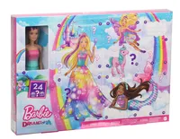 Barbie Dreamtopia Adventskalender 2020 mit Puppe (blond) und Puppen-Zubehör