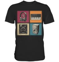 Modular Synthesizer Analog Kopfhörer DJ Musiker T-Shirt – Black / XL
