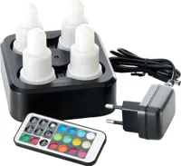 Duni LED-Set Multicolour 70x40mm 4 Stück