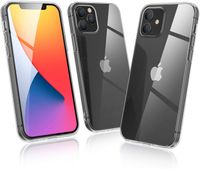 Wisam® Apple iPhone 12 / 12 Pro (6.1) Silikon Case Schutzhülle Hülle Transparent