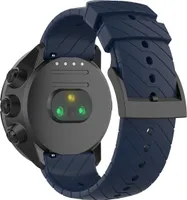 INF Silikónový keprový predĺžený modelový remienok na hodinky pre Garmin Forerunner 22 mm Modrá