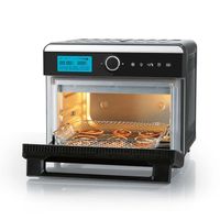 MAXXMEE Heißluft-Ofen Digital 18 L Fassungsvermögen Digitaler Heißluftofen kompakt Timer Warmhaltefunktion Heißluft Ober- und Unterhitze Edelstahl