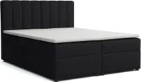 Boxspringbett ROCK 120x200 Stoff Schwarz H3