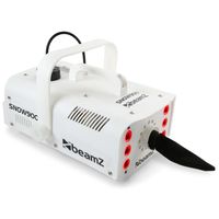 BeamZ Snow 900 LED Schneemaschine Schneekanone Effektmaschine (900 Watt, farbig, RGW LEDs, 1 Liter Tank, Fernbedienung, Tragebügel) weiß