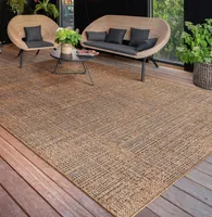 Outdoor Teppich Wetterfest Balkon Küche Wohnzimmer Einfarbig Abstrakt Grösse 200x280 cm