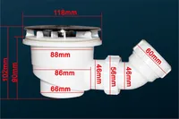 Dusche Ablaufgarnitur Duschschläuche für Duschtasse/Duschwanne ohne Ablaufschlauch