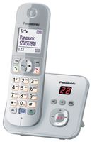 Panasonic KX-TG6821 Strahlungsarmes Schnurlostelefon mit Anrufbeantworter, Rufnummernanzeige, 15h Sprechzeit, 7 Tage Standby, Freisprechfunktion, DECT