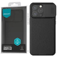 Pancerne etui Nillkin CamShield Pro Magnetic Case do iPhone 15 Pro Max z osłoną na aparat - czarne