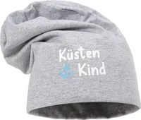 Leoberg Uni Beanie Mütze Damen Herren - Leichte Kopfbedeckung in Grau-158082