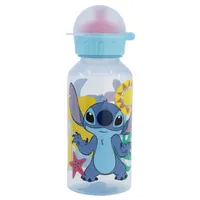 Disney Stitch Wasserflasche mit aufklappbarem Strohhalm, 600 ml