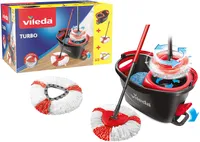 Soldes Vileda Turbo set mop 167751 Turbo mop and bucket set 3in1 microfiber  box 2024 au meilleur prix sur