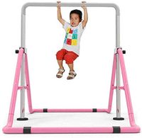 Dětská gymnastika Gymnastická tyč Výškově nastavitelné horizontální tyče Gymnastická tyč Tréninkové zařízení Horizontální tyč Outdoor Fitness Pink