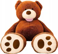 Riesen Teddybär Kuschelbär 190 cm Groß XXL braun Plüschbär Kuscheltier samtig weich