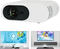 Mini Beamer,Native Projektor,700Ansi Lumen Full HD 1080P Unterstützt,Bluetooth-Sprachfernbedienung, 40 200 Zoll, Android System