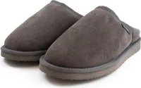 Hausschuhe Lammfell Typ "ISLAND" Pantoffel silbergrau 48
