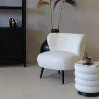 Giga Meubel Sessel - Beige - Bouclé - Sessel Pieter