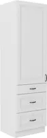 Küchen Hochschrank 60 cm Stilo Weiss Küchenzeile Küchenblock mit Schubladen