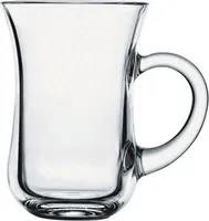 6x Teegläser von Pasabahce Teeglas mit Henkel | Trinkglaser Cay Bardagi Tee Keyif