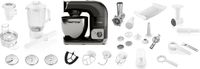 ETA Küchenmaschine Gratus Storio schwarz ETA002890064, 1200 W, 5,5 l Schüssel, Edelstahlschüssel, PULSE – Funktion