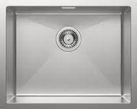 Auralum Edelstahl Spüle, 55 cm x 44 cm Küchenspüle, Waschbecken Küche, mit Siphon und Überlauf, für ab 60 cm Küchenschrank, einfache Installation (ohne Seifenspender)