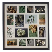 Collage Bilderrahmen "Tony" Holz - schwarz - H.63 cm - 16 Fotos - Atmosphera créateur d'intérieur