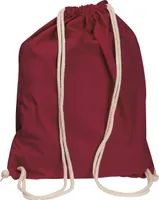 Gymbag / Sportbeutel / Turnbeutel aus Baumwolle / Farbe: bordeaux