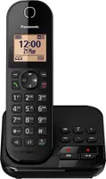 Panasonic Festnetztelefon KX-TGC420, Anrufbeantworter, Farbe: Schwarz