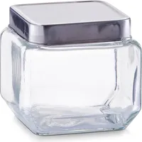 Zeller Vorratsglas, 700 ml, Edelstahldeckel 11x11x10,5